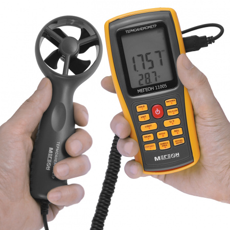 Термоанемометр с выносным датчиком МЕГЕОН 11005 купить по низкой цене | МАКСПРОФИТ