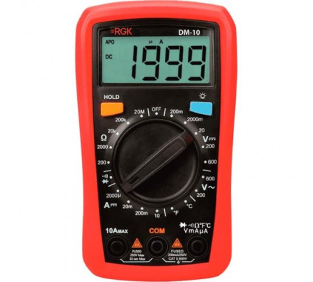 Цифровой мультиметр RGK DM-10 купить по низкой цене | МАКСПРОФИТ