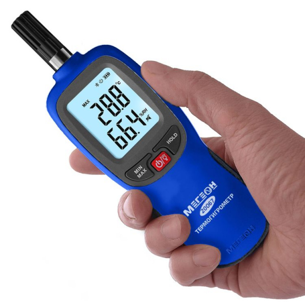 Термогигрометр МЕГЕОН 20067 с Bluetooth купить по низкой цене | МАКСПРОФИТ